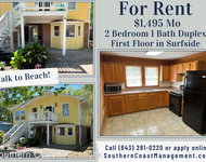 Unit for rent at 613 Third Avenue South Lower Level, Surfside Beach, SC, 29575