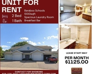 Unit for rent at 1126 12th Street, Baraboo, WI, 53913