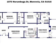 Unit for rent at 1070 Norumbega Drive, MONROVIA, CA, 91016