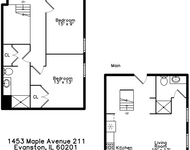 Unit for rent at 1453 Maple Avenue, Evanston, IL, 60201