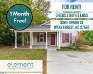 Unit for rent at 338 E Spring Street, Wake Forest, NC, 27587