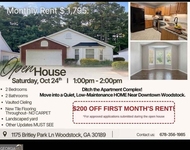 Unit for rent at 1175 Britley Park Lane, Woodstock, GA, 30189