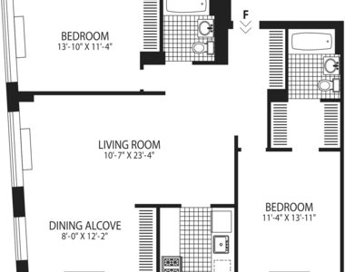 Jane Street  (2 bed with dining area)  - Photo Thumbnail 3