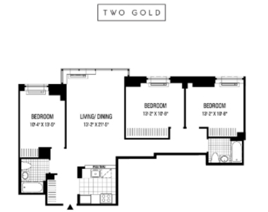 2 Gold Street - All 3 bedrooms are HUGE - Photo Thumbnail 2