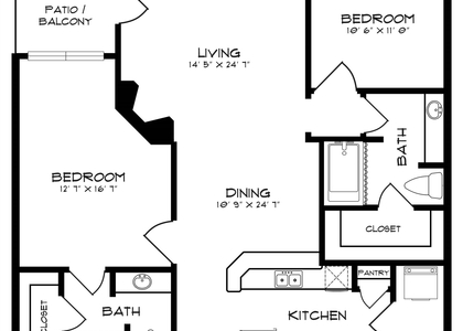 2 Bedrooms, Northeast Dallas Rental in Dallas for $1,624 - Photo 1