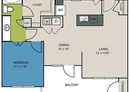 1 Bedroom, Round Rock-Georgetown Rental in Austin-Round Rock Metro Area, TX for $1,479 - Photo 1