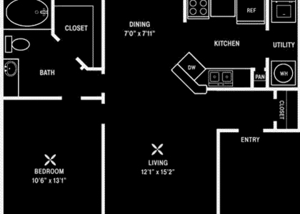 1 Bedroom, New Braunfels Rental in San Antonio, TX for $965 - Photo 1