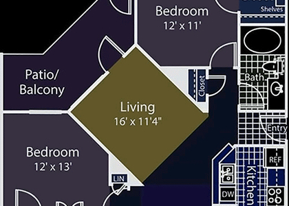 2 Bedrooms, Indian Creek Rental in Denton-Lewisville, TX for $1,730 - Photo 1