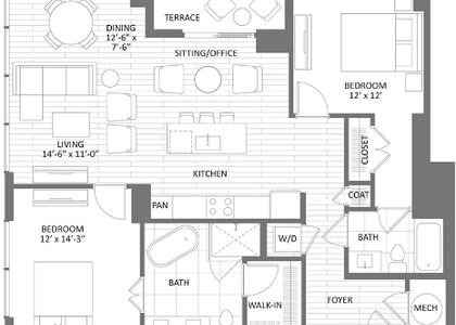 2 Bedrooms, Midtown Rental in Atlanta, GA for $4,000 - Photo 1