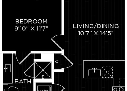 1 Bedroom, Cedar Park-Liberty Hill Rental in Austin-Round Rock Metro Area, TX for $1,344 - Photo 1