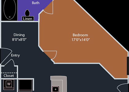 1 Bedroom, Oak Lawn Rental in Dallas for $1,297 - Photo 1