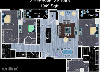 3 Bedrooms, Oak Lawn Rental in Dallas for $6,879 - Photo 1