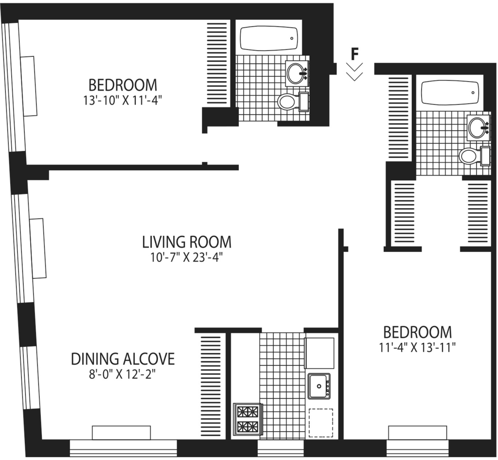 Jane Street  (2 bed with dining area)  - Photo 3