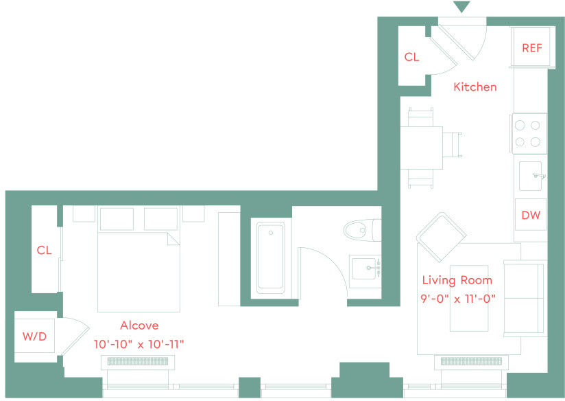 SPACIOUS JR-1 BEDROOM - FULL SERVICE LUXURY DOWNTOWN BLDG - Photo 7