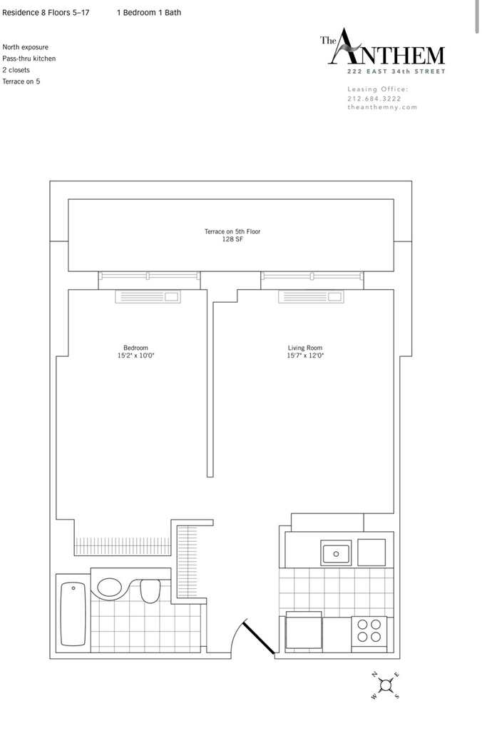 222 East 34th Street, Unit 1208 - Photo 8