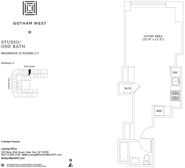 Copy of 550 West 45th Street, Unit 415 - Photo 0
