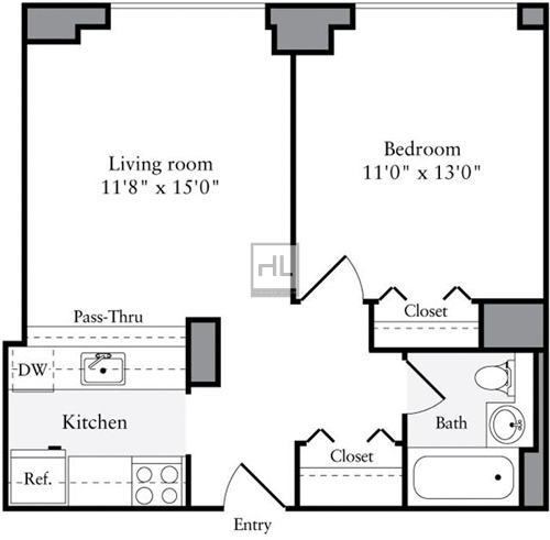 1 Bedroom, Brooklyn Heights Rental in NYC for $3,433 - Photo 1