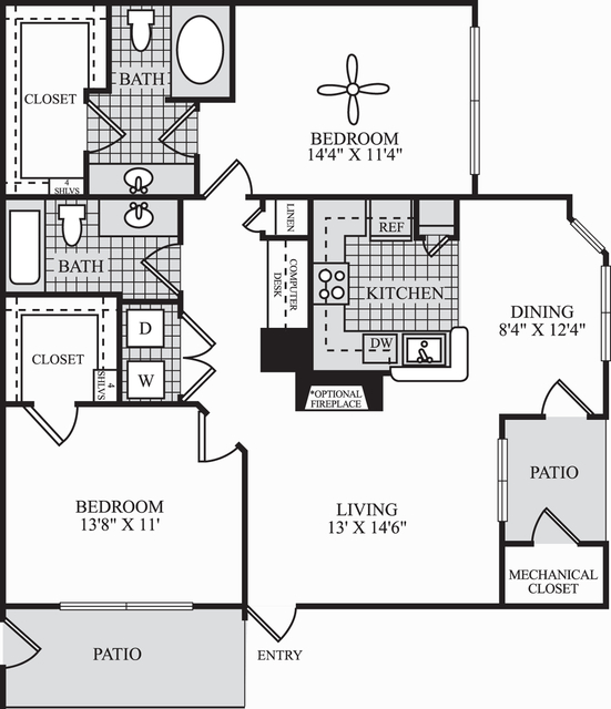 2 Bedrooms, Fairfax Rental in Washington, DC for $2,201 - Photo 1