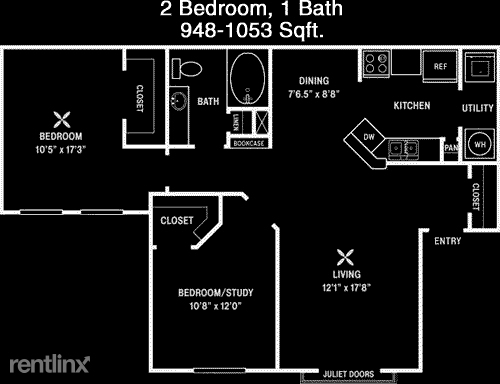 2 Bedrooms, New Braunfels Rental in San Antonio, TX for $1,172 - Photo 1