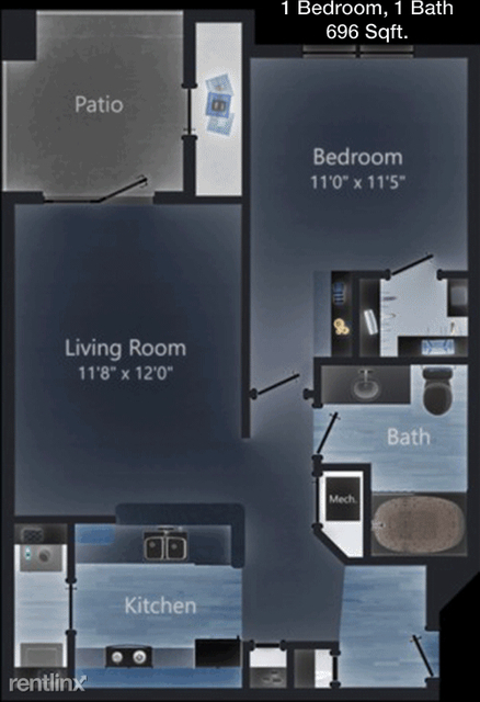 1 Bedroom, East Oak Hill Rental in Austin-Round Rock Metro Area, TX for $1,280 - Photo 1