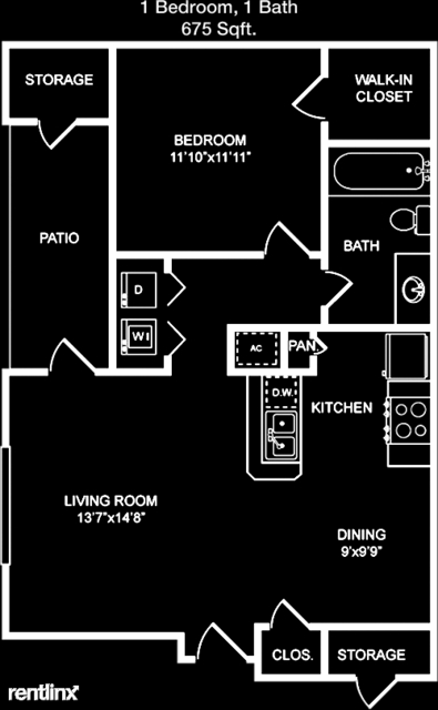 1 Bedroom, Lakepointe Rental in Denton-Lewisville, TX for $1,250 - Photo 1