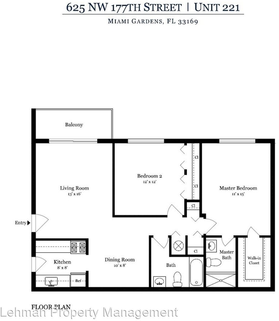 2 Bedrooms, Cloverleaf Gardens Rental in Miami, FL for $1,650 - Photo 1